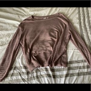 Purple striped sweater